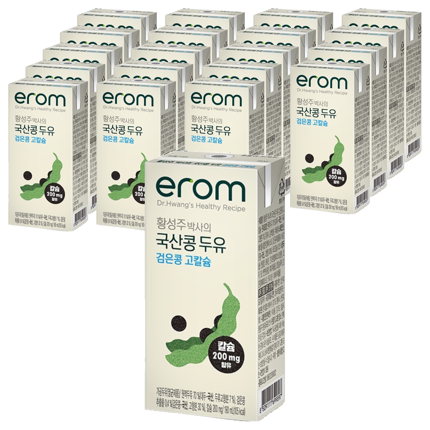 이롬 황성주 박사의 국산콩 두유 검은콩 고칼슘, 190ml, 20개 8,520원