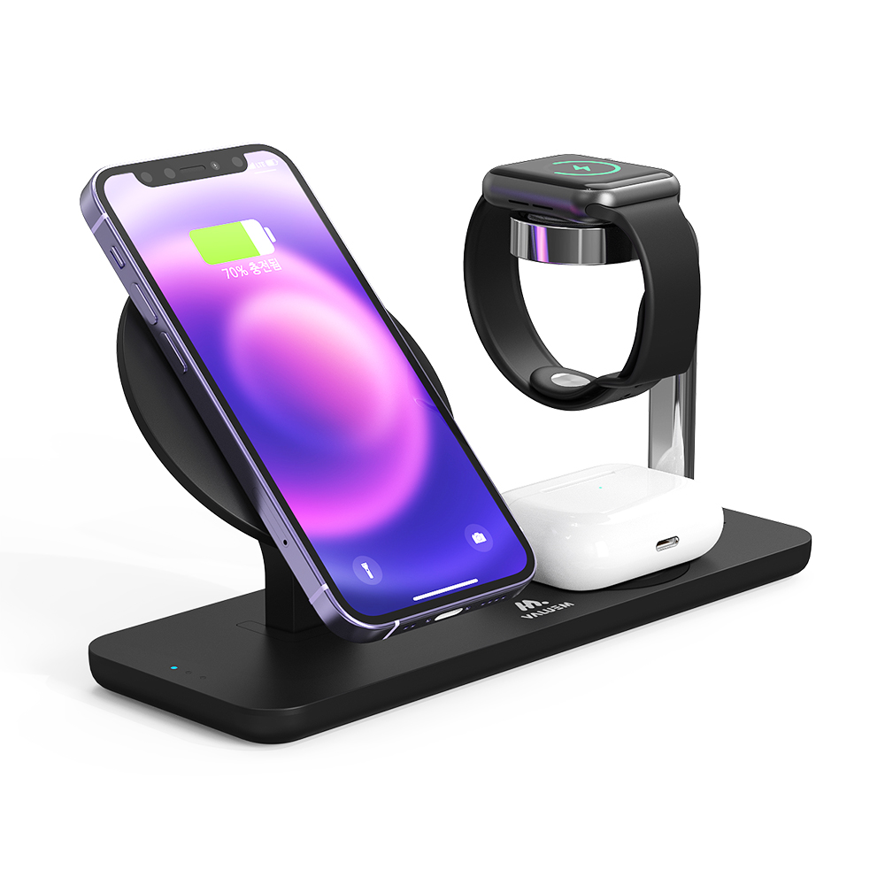 밸류엠 3in1 맥세이프 에어팟 애플워치 고속 무선충전기 14,410원