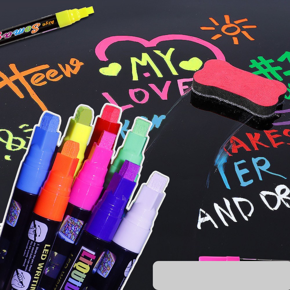 로미크 깔끔하게 지워지는 유리 마카펜, 1박스, 6색 10,900원