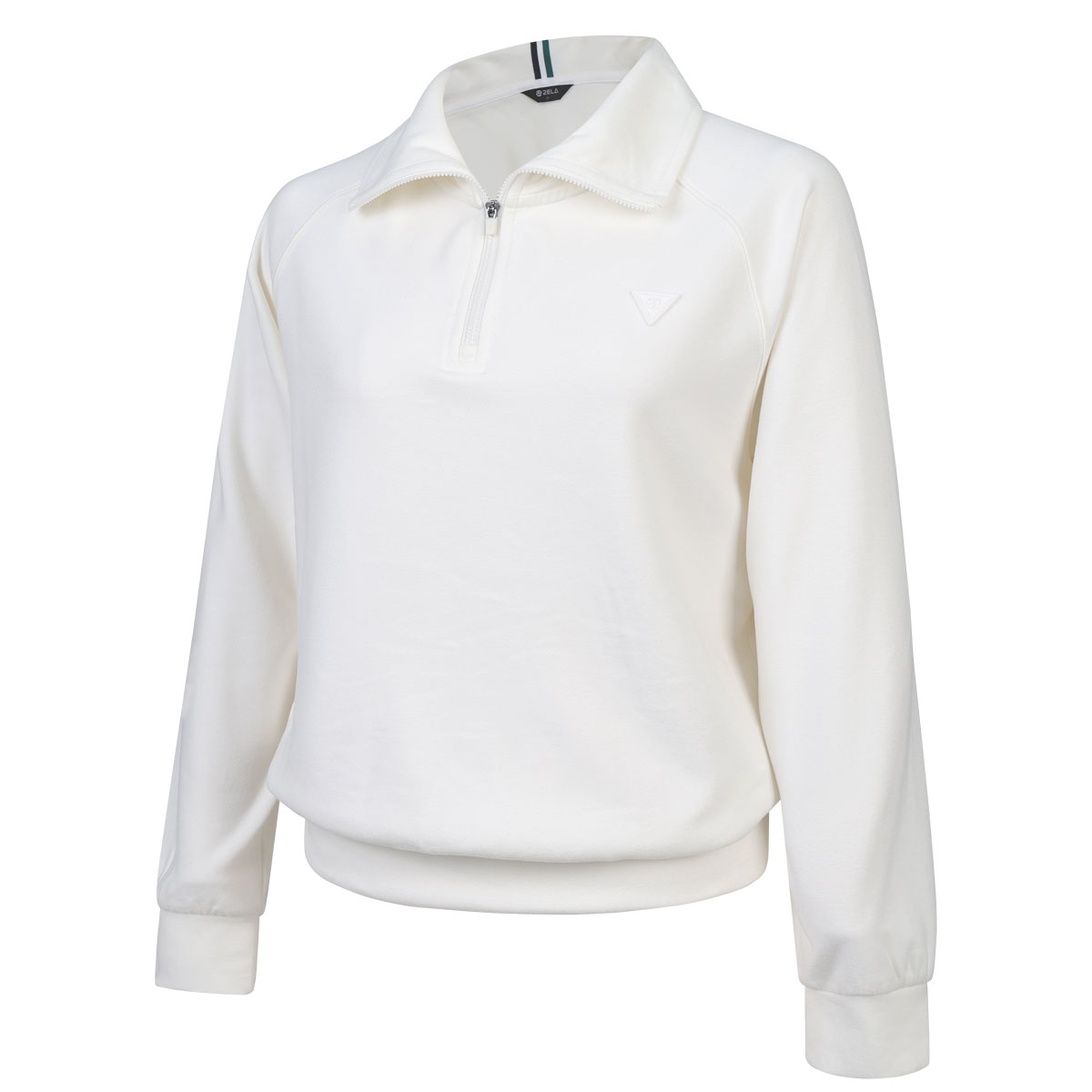 [투엘라] 여성 집업 티셔츠_시크릿버디 기모 와이드카라 골프 맨투맨 데일리 긴팔티 29,870원