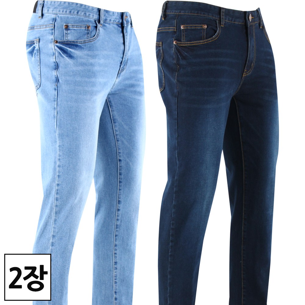 2장 [더맨월드] 남자 사계절용 SA슬림스판청바지 _ 슬림핏 데님 남성 연청 중청 진청 편하고 핏 좋은 워싱 진 M830 44,800원
