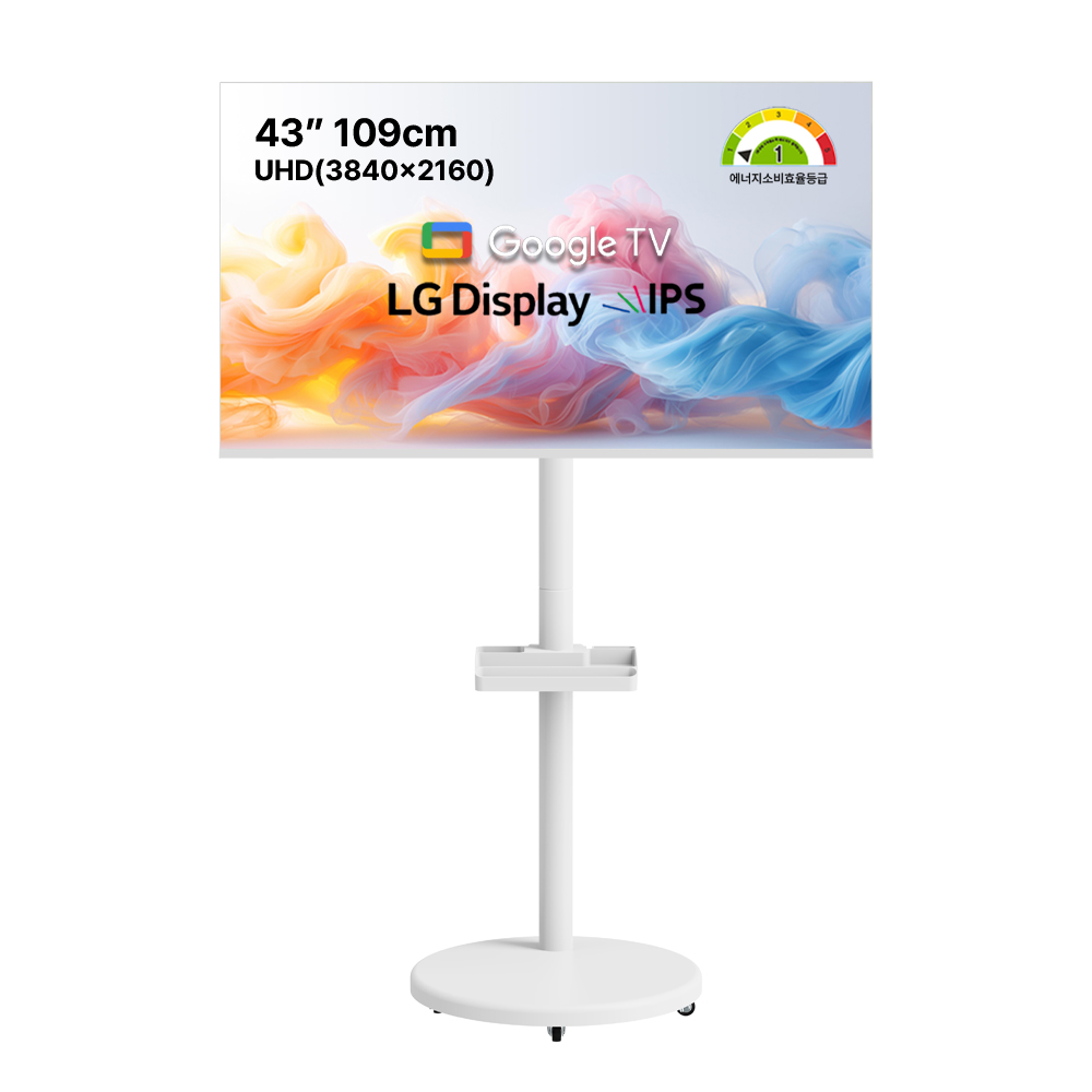 스타인즈 43인치 구글 스마트 UHD TV 무빙스탠드 /삼탠바이미/중탠바이미 318,990원