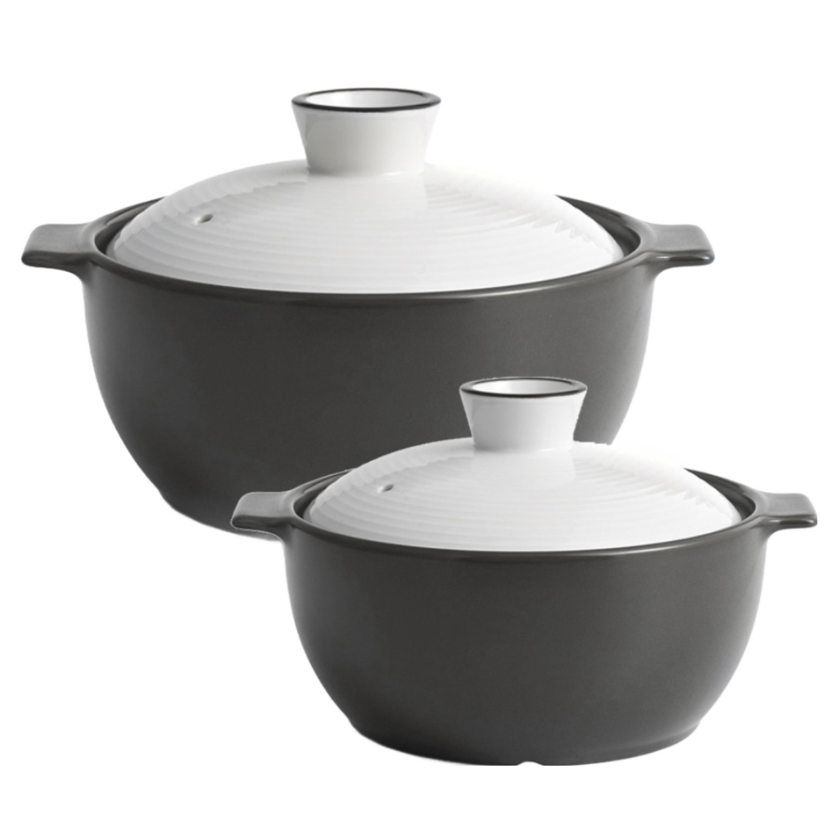 [한국도자기리빙] 리한 아름팟 무균열 뚝배기 2종세트 18+16cm 그레이 88,900원