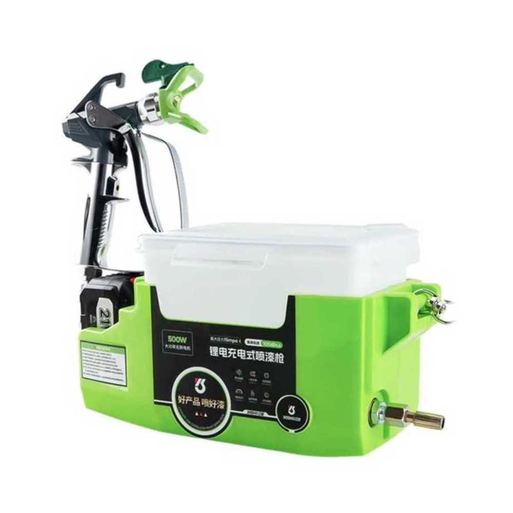 에어리스 도장기 페인트 분무기 전기 전동 뿜칠 장비 배터리1개 423,500원