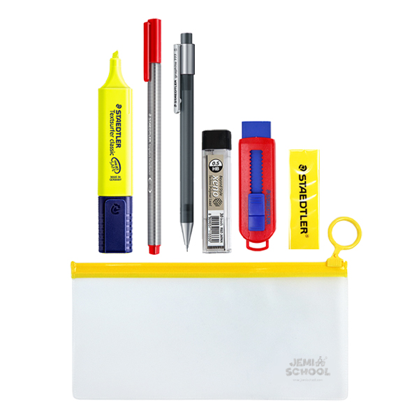 (재미스쿨) 스테들러 필기구세트 개별포장 필기구 단체선물 펜세트, 단품 11,000원