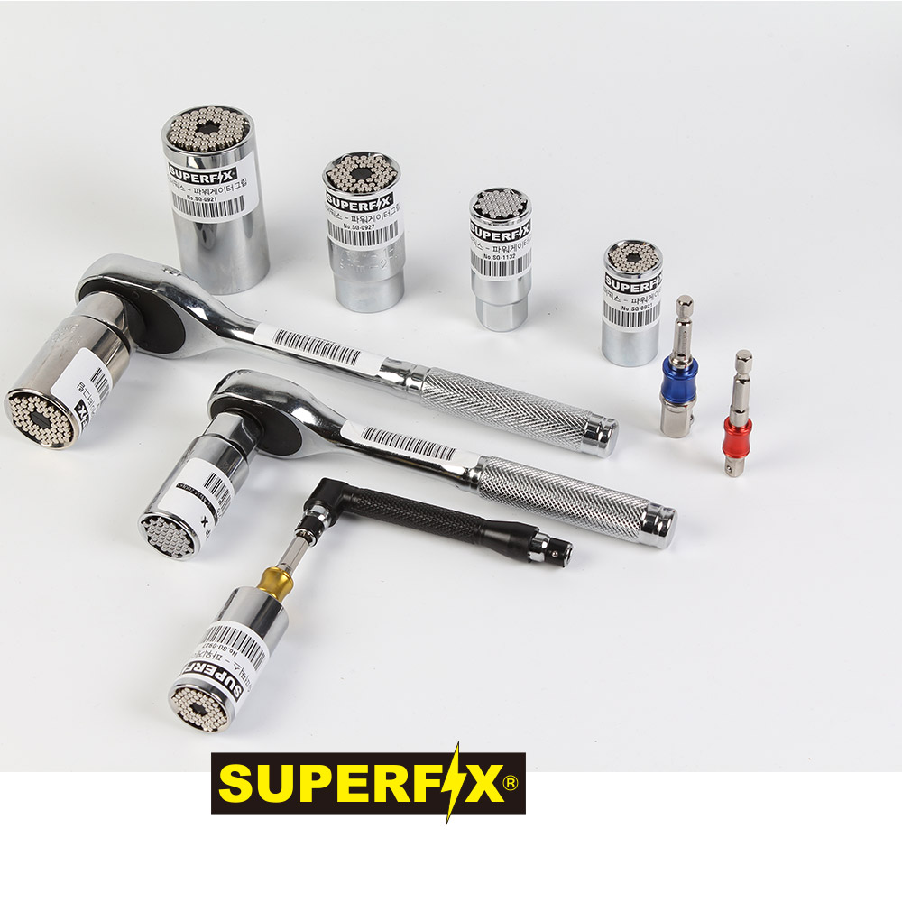 슈퍼픽스 게이터그립 복스 라쳇 복스대 만능복스 코너드라이버 핸들, 1개 7,500원