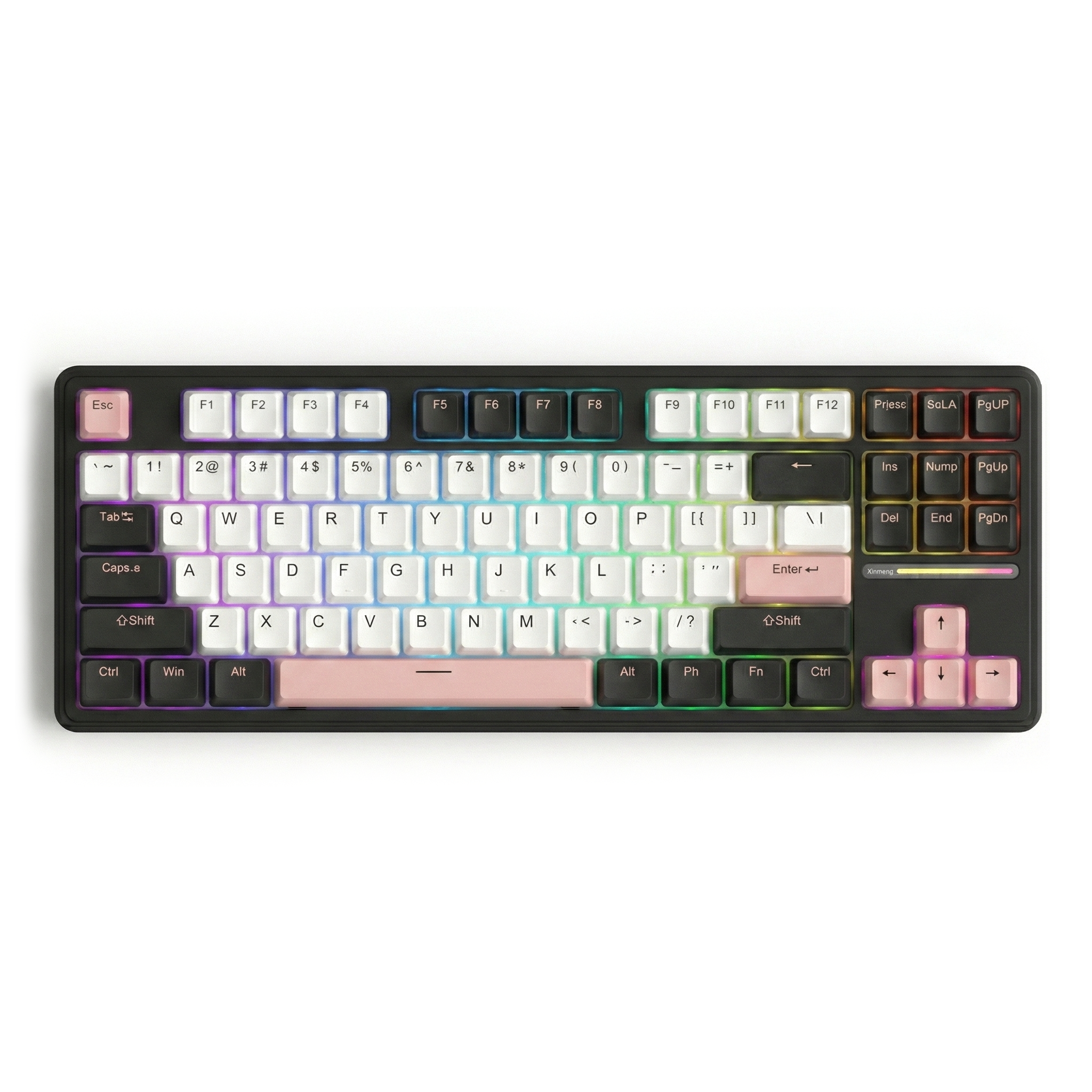 Nodal M87 유무선 3모드 텐키리스 기계식키보드 핫스왑, 코코넛화이트축, 블랙 42,000원