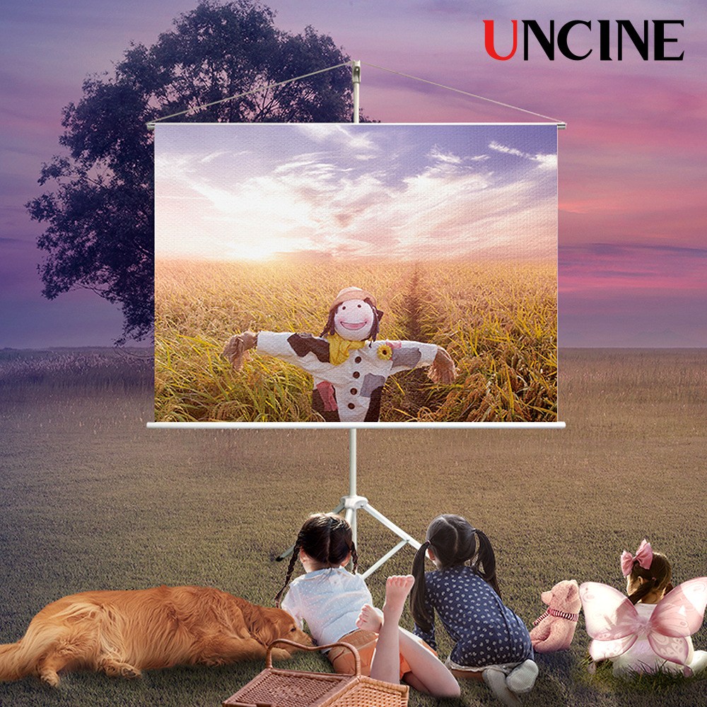 윤씨네 빔프로젝터 야외 캠핑 스크린 족자형 삼각대세트 4:3 50인치 58,500원