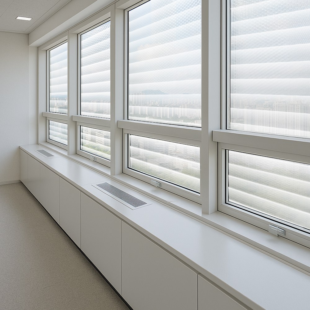 [딱포미] 물없이 붙는 창문 단열 뽁뽁이 더블(7중) 블라인드형 1m X 2.1m, 1개 10,880원