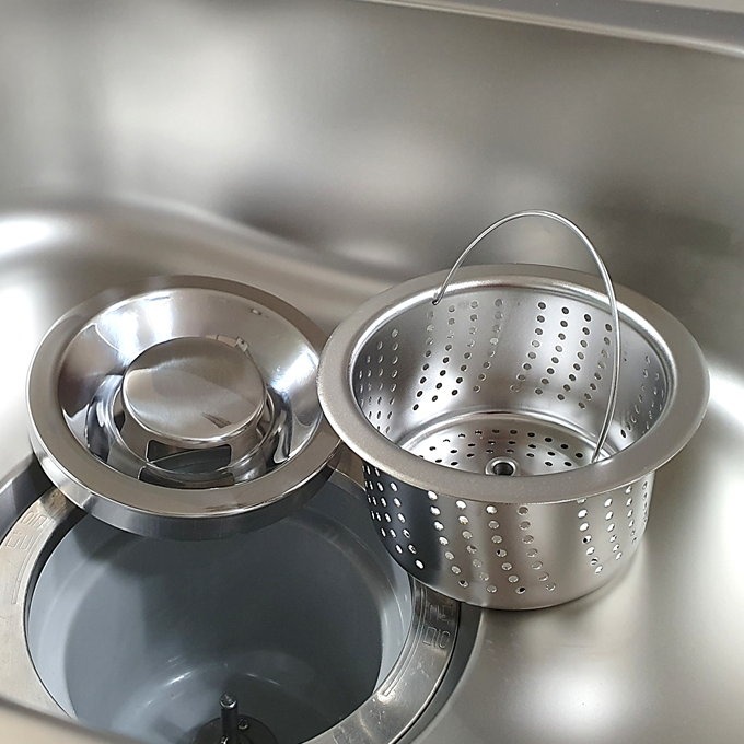 싱크대 음식물탈수기전용 싱크프리 올스텐거름망+스텐덮개 제조사별 국산 34,750원