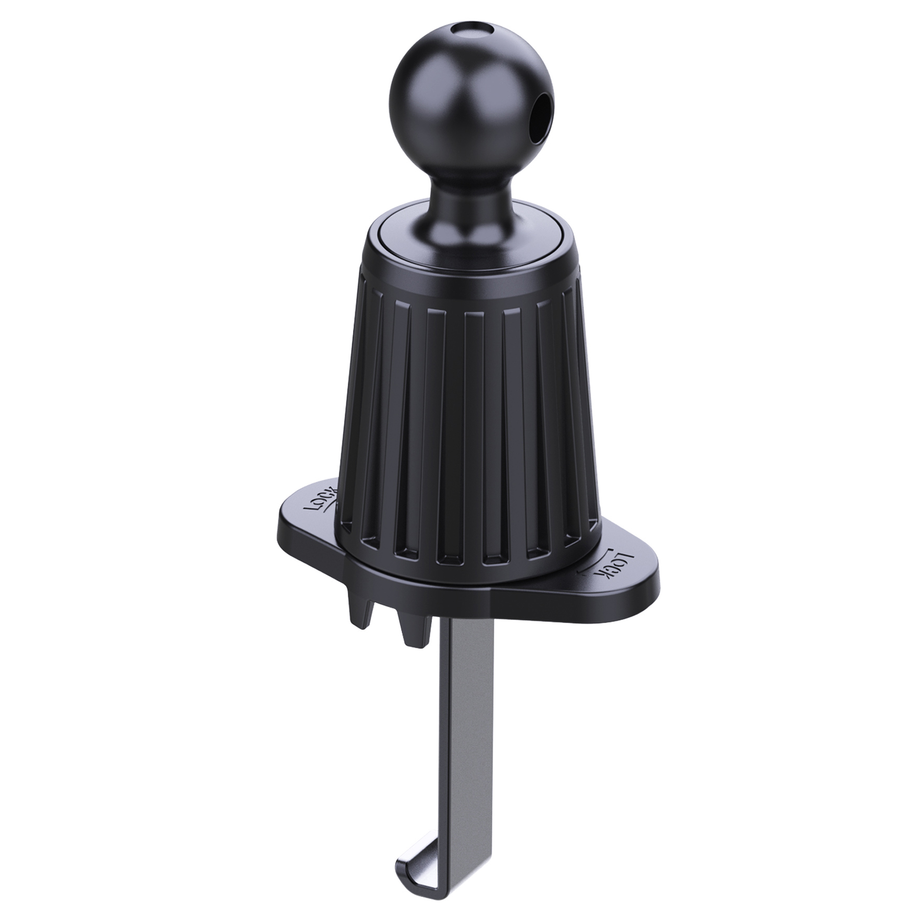 비잽 송풍구 고리 고정형 휴대폰 태블릿 거치대 볼 17mm, 1개, 블랙 5,160원