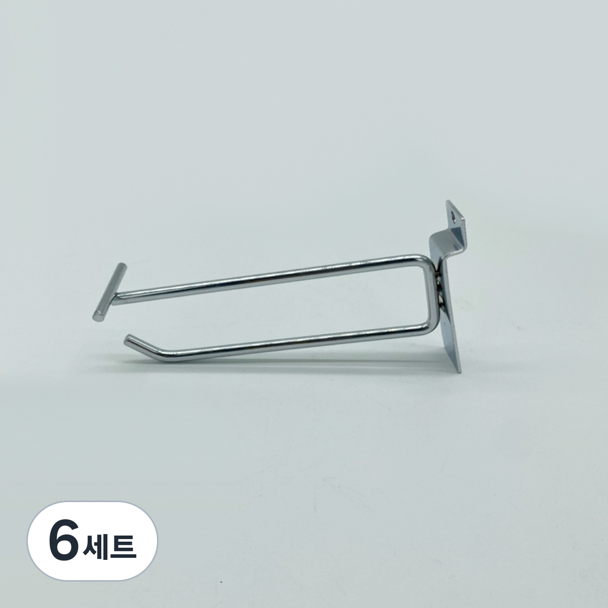 (10개입) 스페이스월 진열대 2선 후크 이중 홀더포함 네임텍 진열 매장 고리, 6세트 96,200원