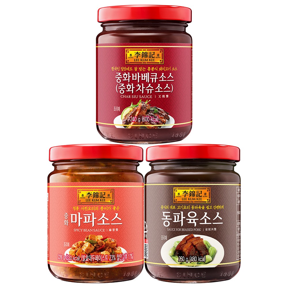 오뚜기 이금기 중화바베큐소스 240g 2개+중화마파소스 226g 2개+동파육소스 260g 2개, 1개, 단품 22,500원