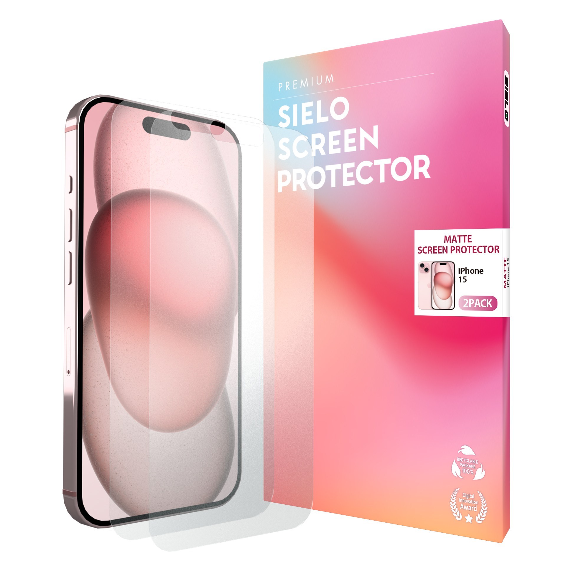 씨엘로 아이폰 지문방지 종이질감 저반사 올레포빅 매트 무광 액정보호필름 2매, 2개입 15,570원