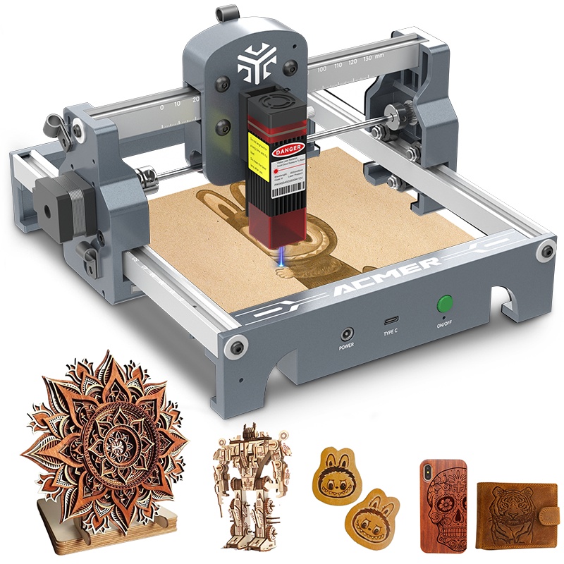 ACMER 소형 금속 나무 아크릴 레이저 각인기 조각기 커팅기 S1 129,900원