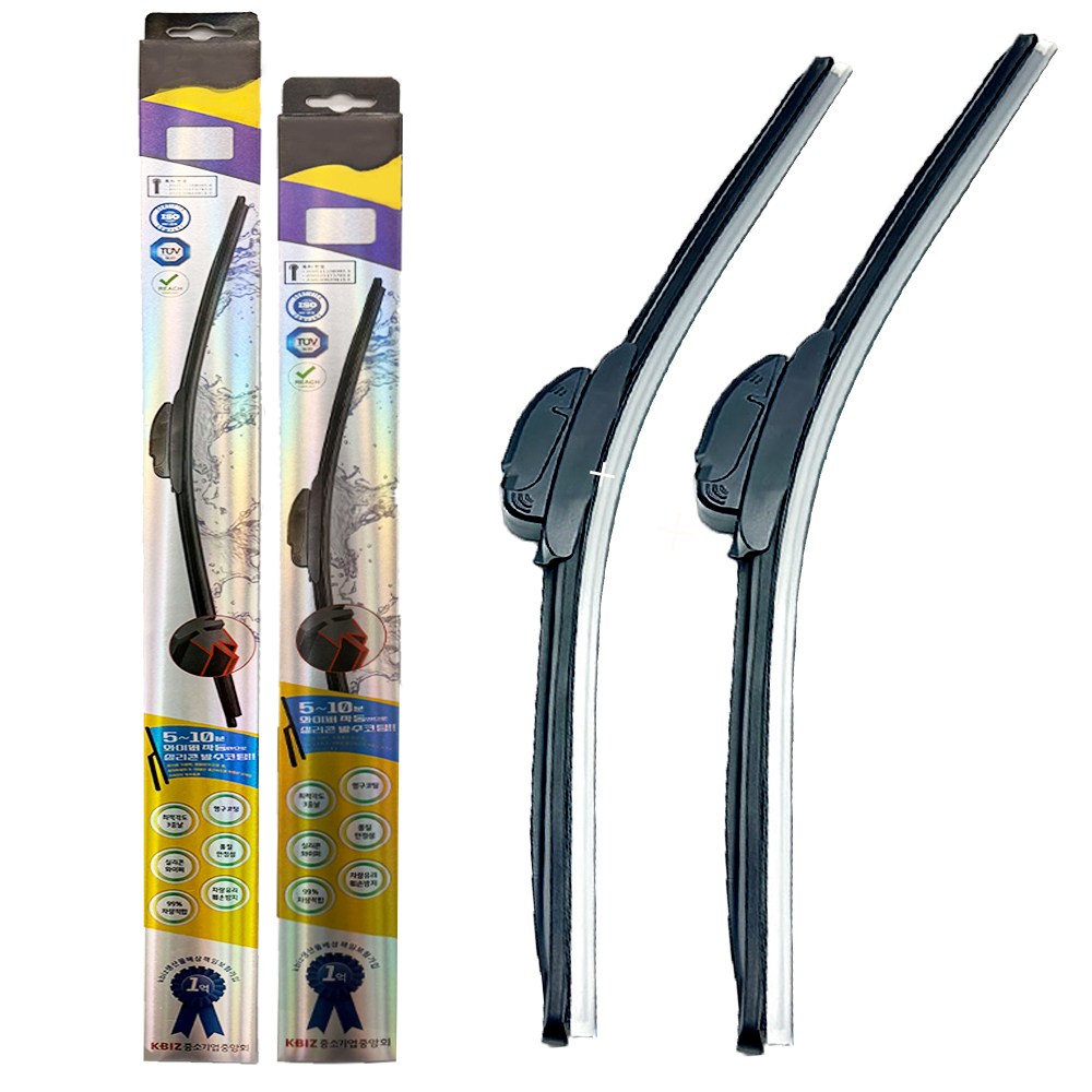 봉고2 봉고3 EV 기아 실리콘 발수코팅 와이퍼 무소음 무관절 초발수 와이퍼 교체 2P / 550mm+450mm(1세트) 25,200원