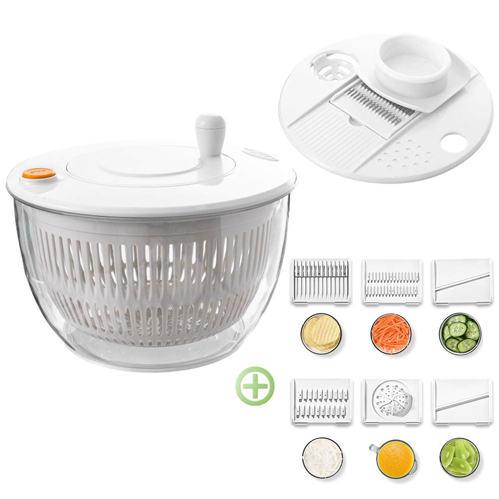 CozyTemp 야채 탈수기 5L대용량 샐러드 스피너 채소탈수기 채칼 6종 세트 19,800원