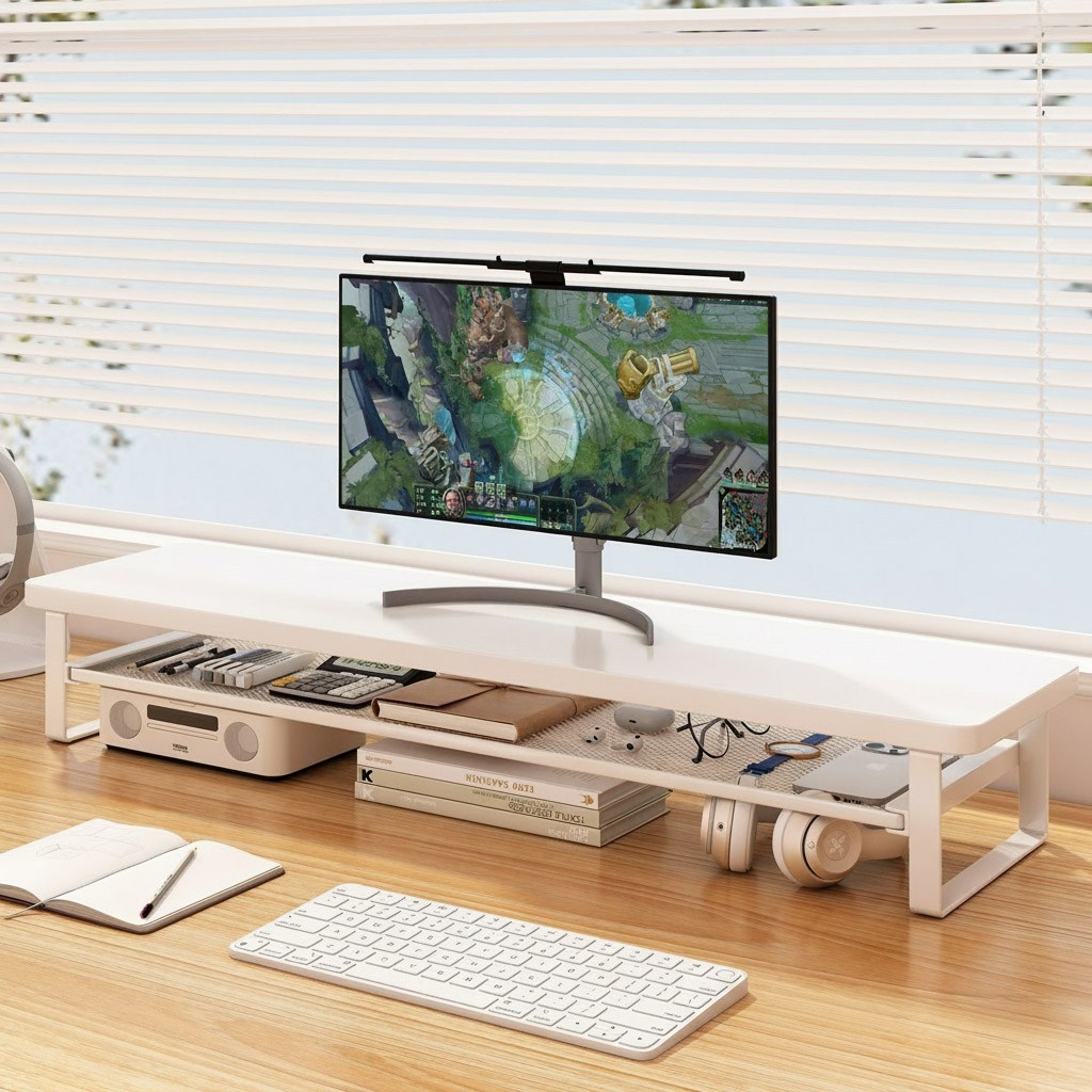 누버바 서랍형 2단 모니터 컴퓨터 받침대 50cm 19,900원