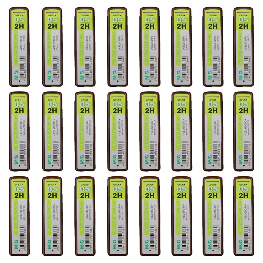 엠앤지 하이 폴리머 샤프심 2H, 24개, 0.5mm 9,400원