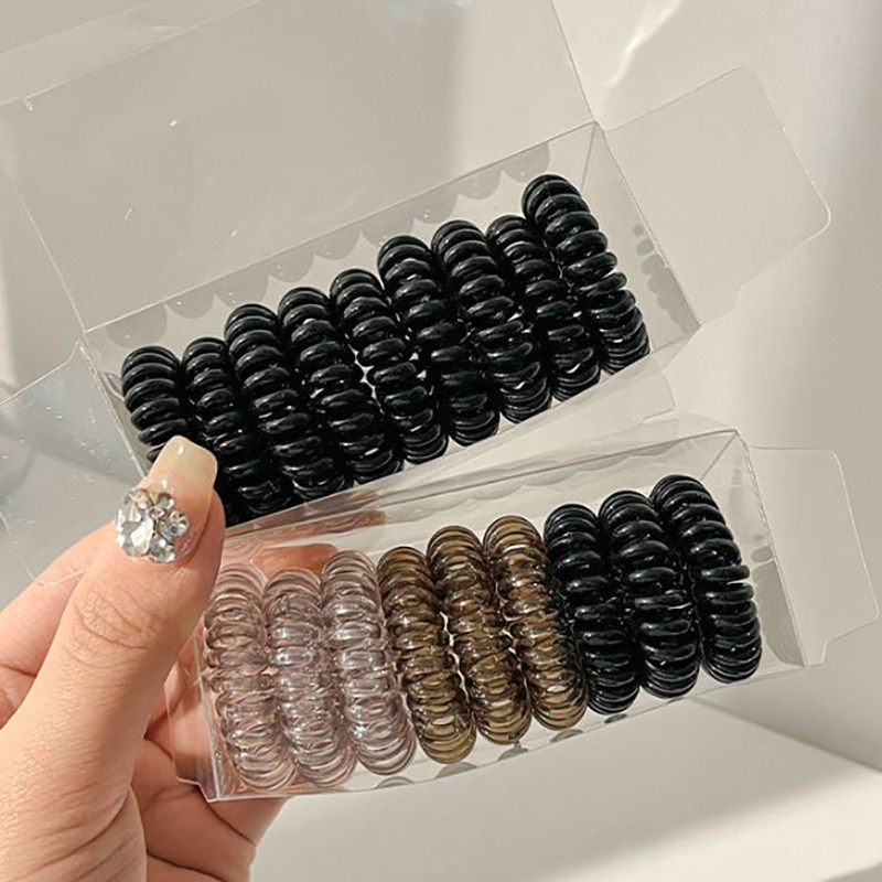 미다미 18p 케이스 자국없는 전화줄 머리끈 스프링 데일리 머리끈 세트 8,900원