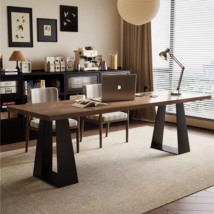 공부방 긴 책상 회의실 2인용 소나무 원목 철제 다리 241,320원