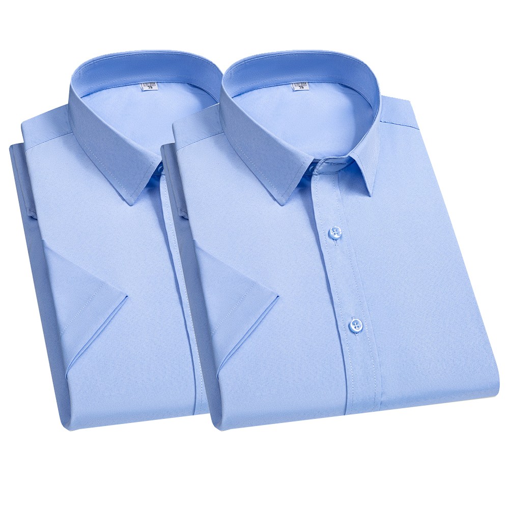 1+1 티나 남성 필수 정장 베이직 드레스 반팔 와이셔츠 2매 세트 25,900원