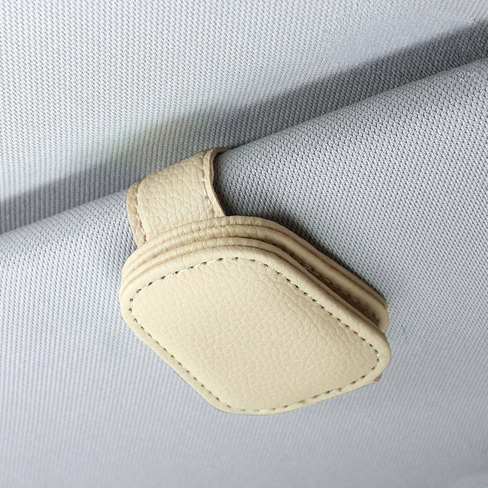 차량용 썬바이저 선글라스 클립 홀더, 1개, 베이지 5,500원