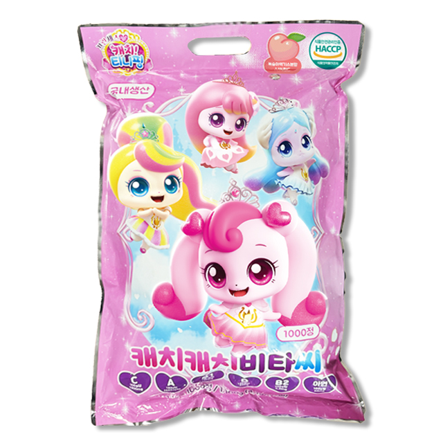 1+1캐치티니핑 캐치비타씨 1000정+마스크소형10매(개별포장) 키즈 대용량 학원 25,000원