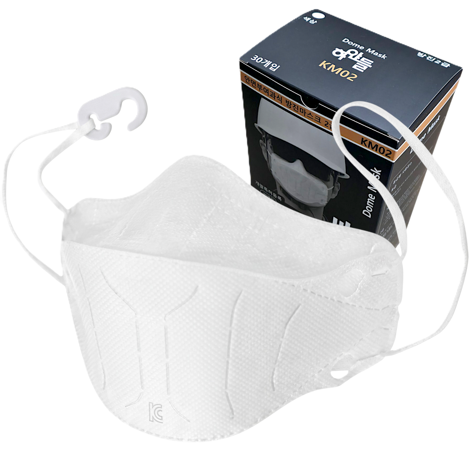 [W편한숨] 하얀들 2급 방진마스크 끈조절 접이식 17,100원