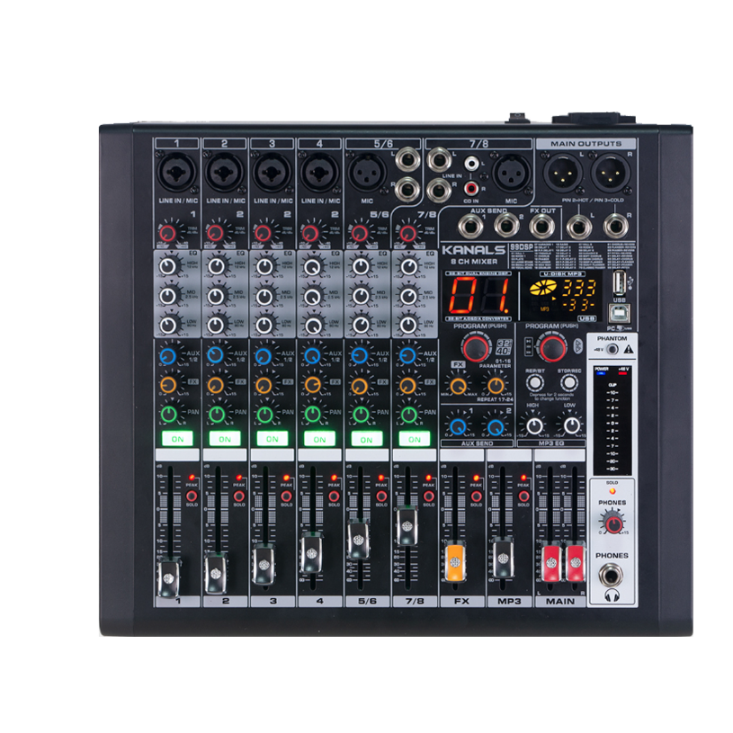 카날스 엔터그레인 8채널 이펙터 USB 블루투스 녹음기능 오디오 믹서 642,000원