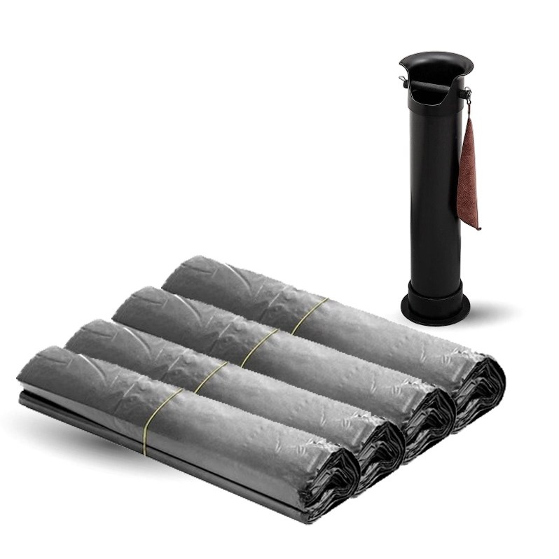 스탠드 넉박스 전용 비닐 100매, 잘 찢어지지 않는 고강도 블랙 리필봉투 (25매X4개) 13,000원