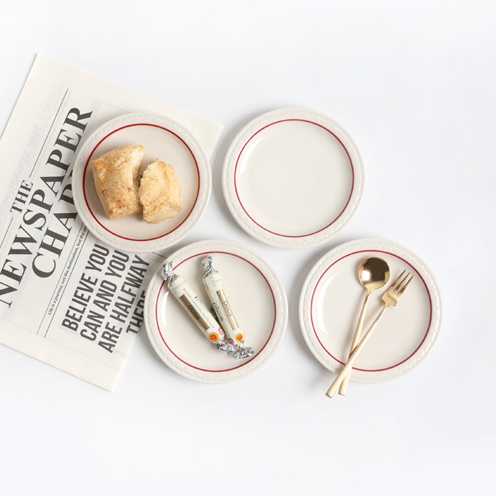 시라쿠스 쉐난고 카디날 평 디저트 앞접시 14cm 4p세트, 단일상품, 원형 접시 14cm 4p, 1세트 38,400원