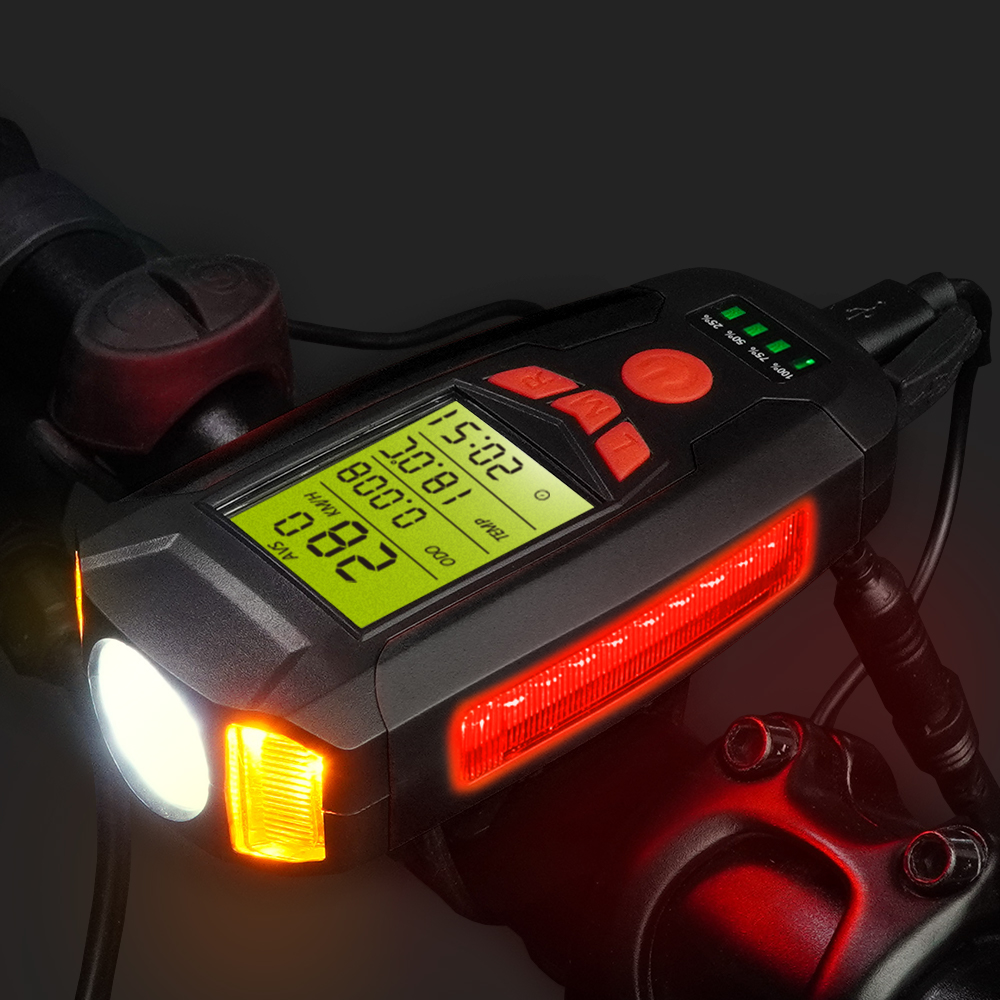 에이스피드 멀티 자전거 라이트 속도계, B93-블랙, 1개 27,840원