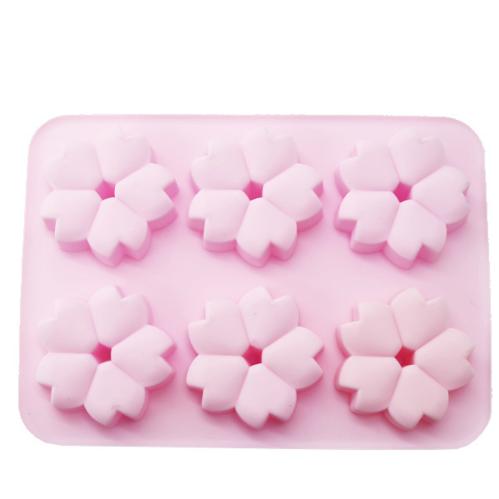 케이지 중앙 홀 벚꽃 6구 실리콘 몰드 4,200원
