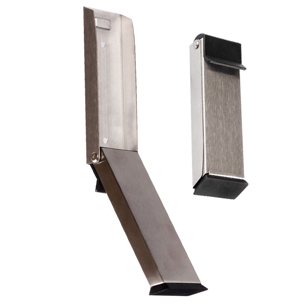 현관문 도어 스토퍼 무타공 문 고정장치 말발굽 방문 닫힘방지, 실버, 1개 8,660원