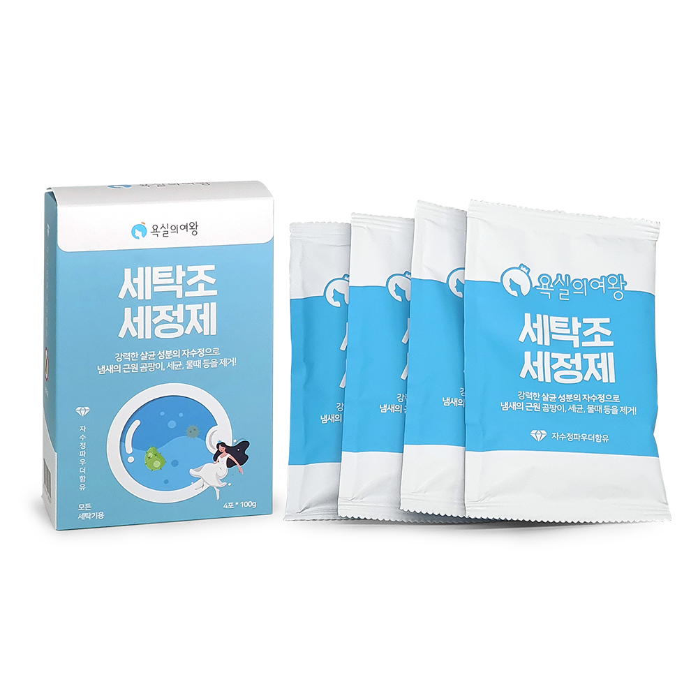 욕실의여왕 세탁조 클리너 4p, 400g, 1개 12,900원