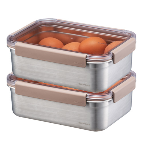 락앤락 스텐 모듈러 밀폐용기 [+가쯔 용기] 세트 반찬통 냉장고/냉동실 정리 소분 보관 수납 오븐/에어프라이어/식기세척기 사용 가능 45,900원