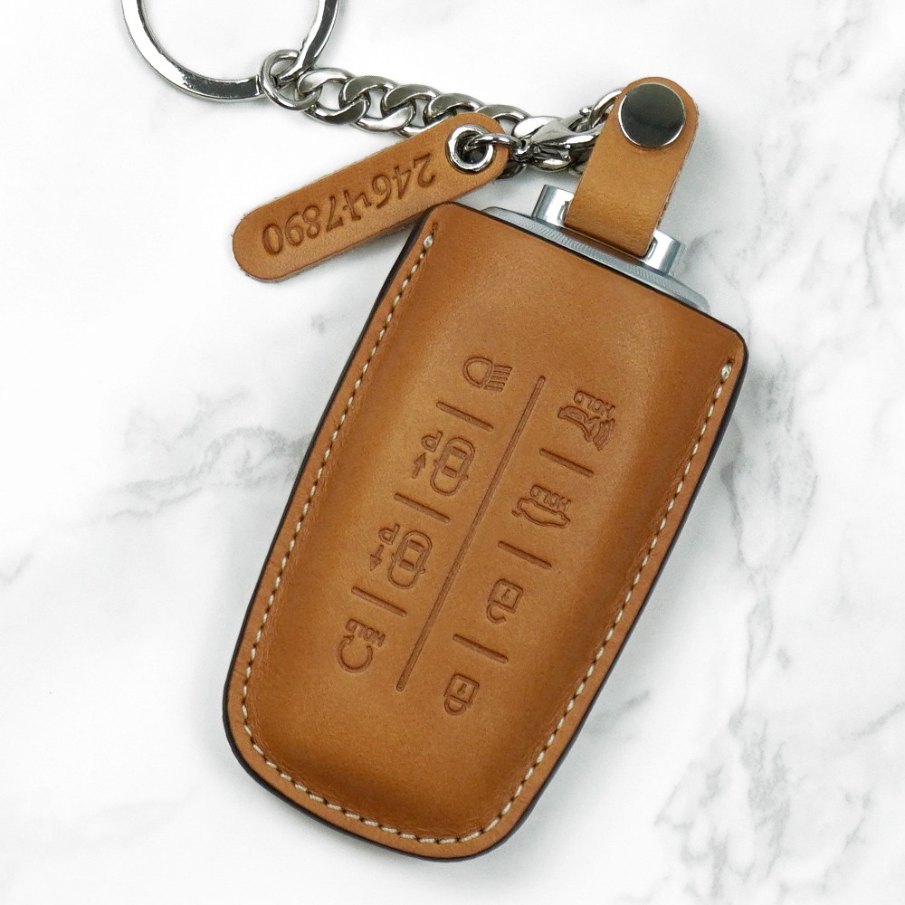 AEGIS 찰튼모던 제네시스G80 GV80 GV70 가죽 스마트 키케이스 (차량번호 넘버택 포함) 34,000원