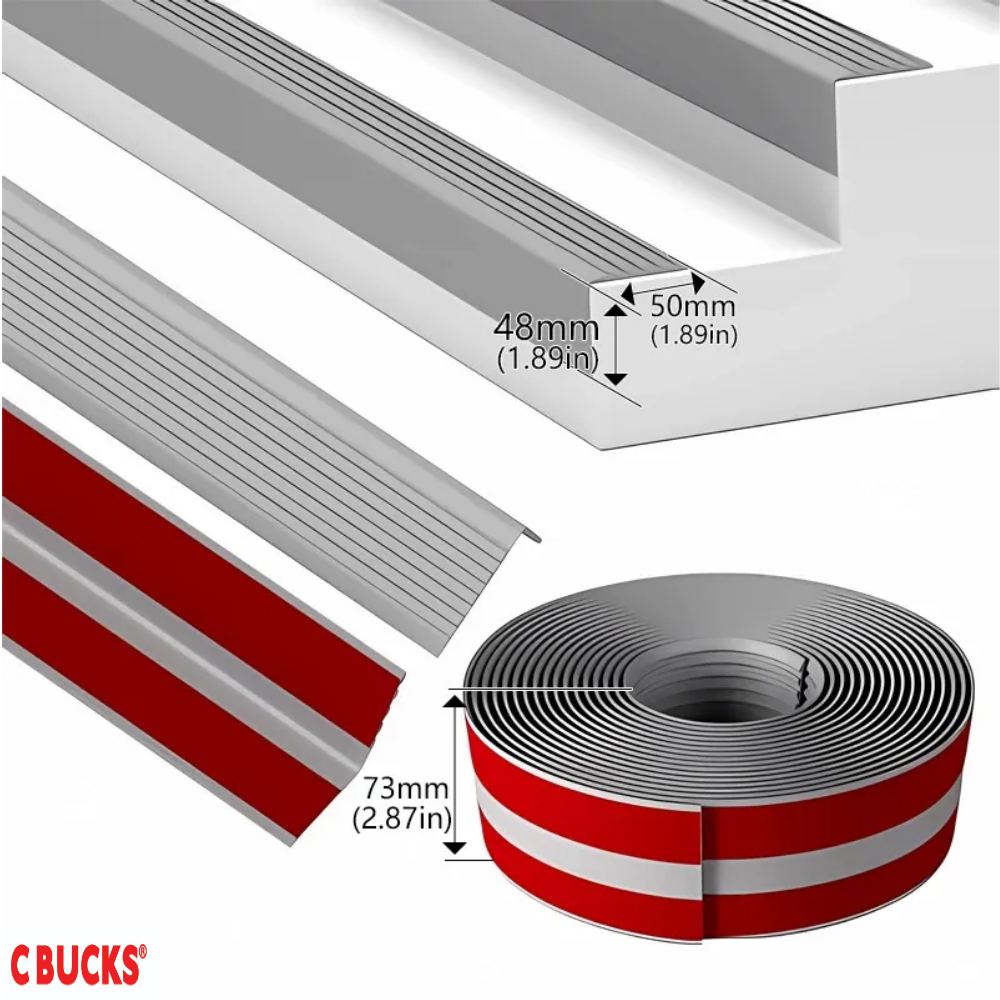 정리대학 듀얼 액션 계단 미끄럼방지 패드 강력 접착 실내외 겸용 PVC 논슬립, 5개, 그레이 16,740원