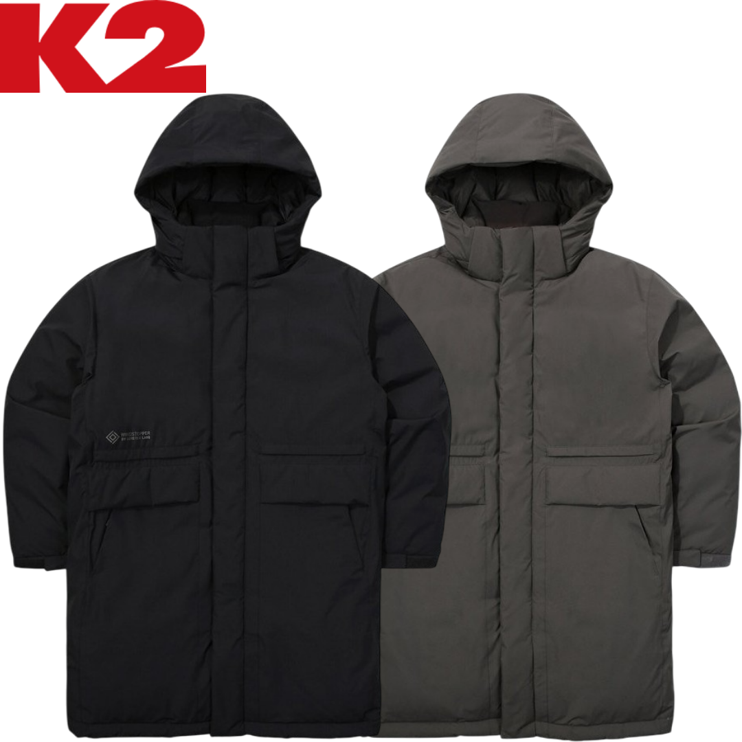 [백화점정품] K2 남성 롱패딩 캠핑 등산 낚시 현장 작업 씬에어 구스 다운 점퍼 264,000원