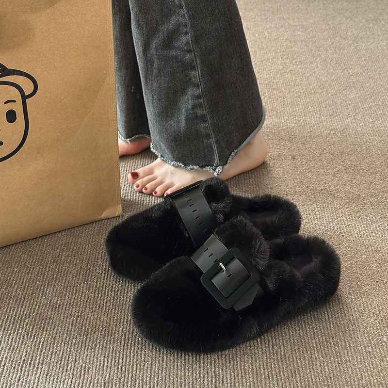 타임퓨어 여성 겨울 털슬리퍼 털신발 퍼 실내화 사무실 신발 따뜻한 두툼하고 포근한 발편한 미끄럼방지 발등 덮개 슬리퍼 24,900원