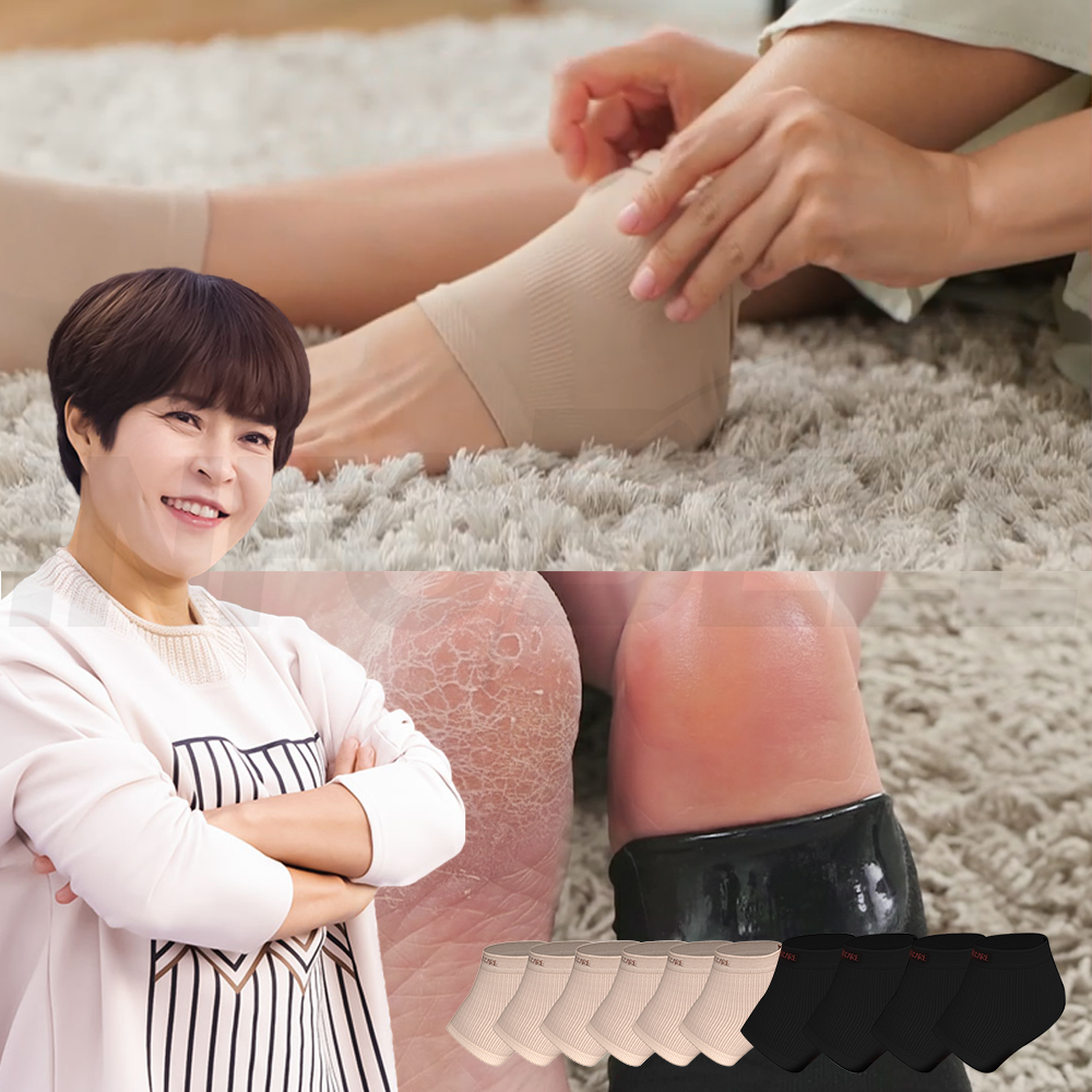 [인포벨 홈쇼핑]말랑말랑 조혜련 뒤꿈치 힐링 풋패드 실리콘 보습 양말 각질제거 29,900원