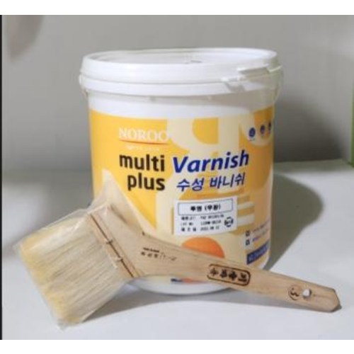 노루페인트 멀티플러스 수성바니쉬 4L 투명 무광 다용도용 코팅제 붓도구세트 44,000원