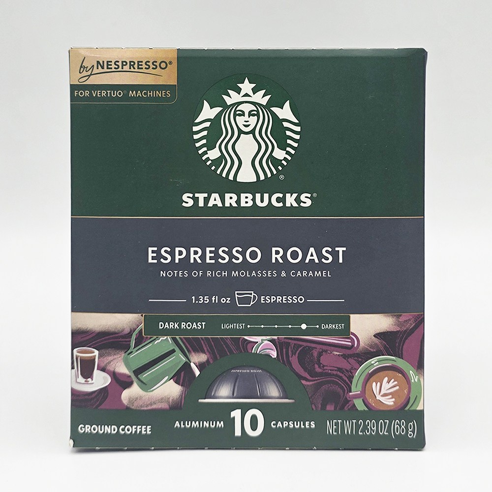 네스프레소 버츄오 캡슐 스타벅스 에스프레소 로스트, 6.8g, 10개입, 2개, 현재가 26,900원