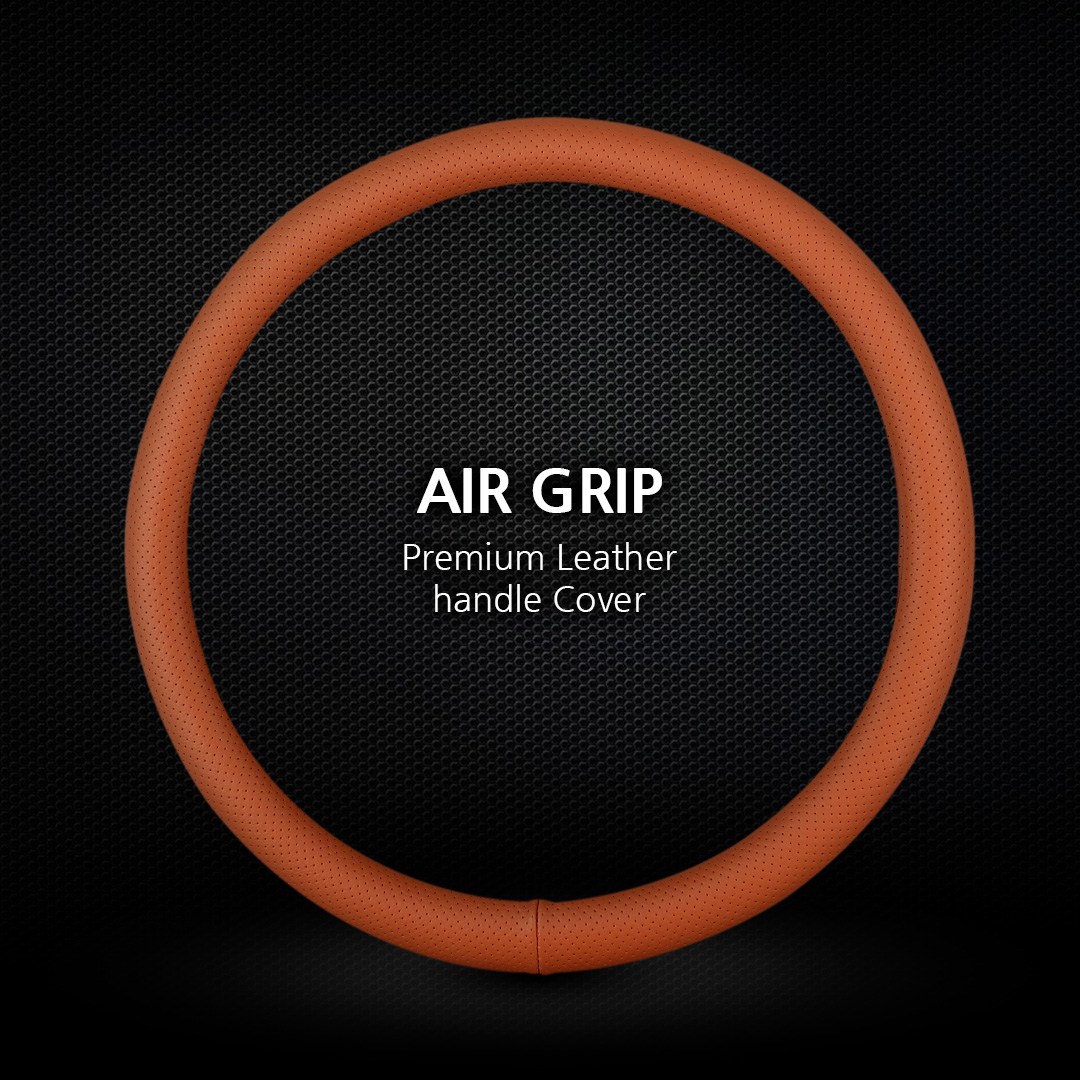 명품 숨쉬는 통풍 타공형 사계절 핸들커버 경차부터 승용 대형트럭 버스까지 장착가능, 립브라운 29,900원