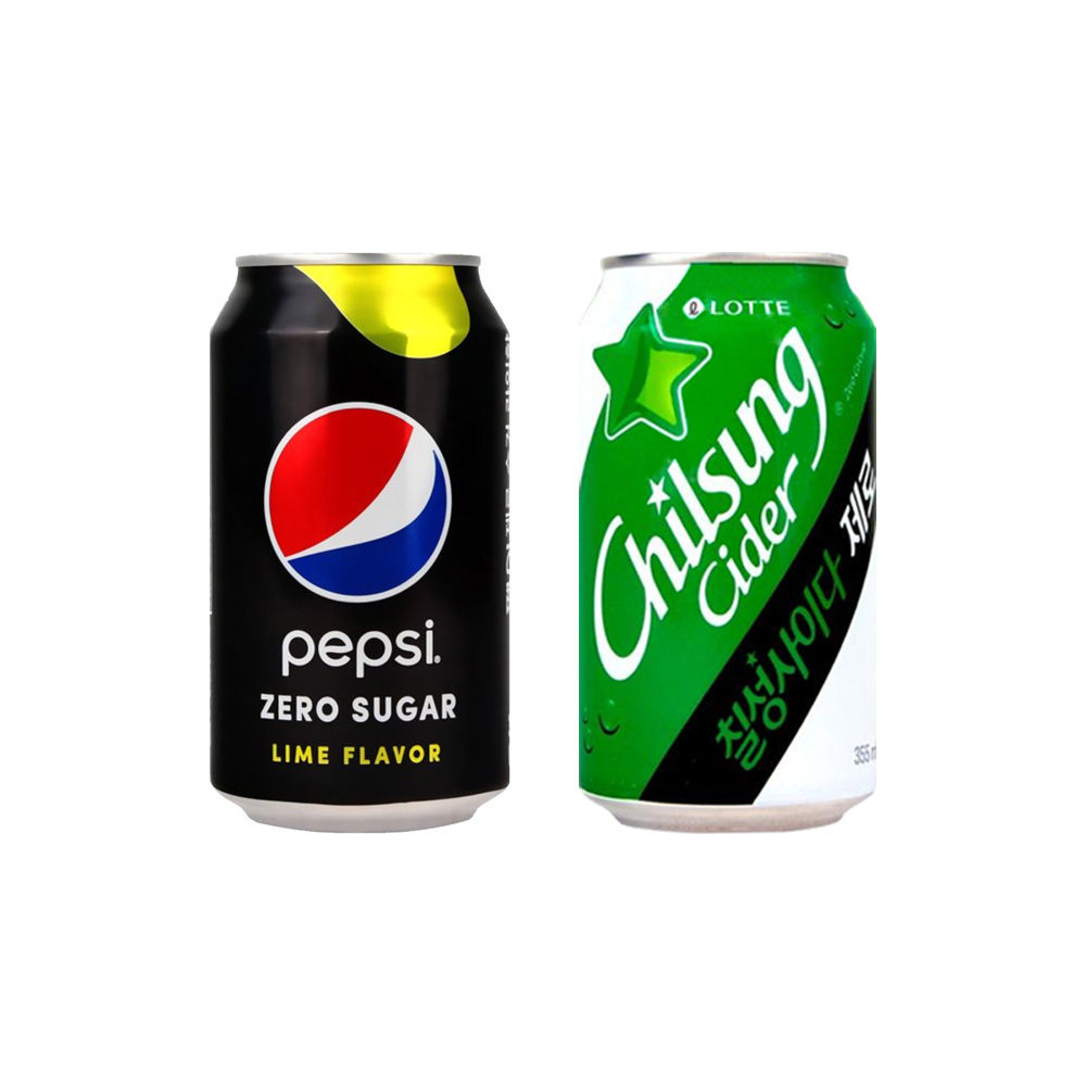 펩시콜라제로(업소용)355mlx12캔+칠성사이다제로(업소용)355mlx12캔 17,800원