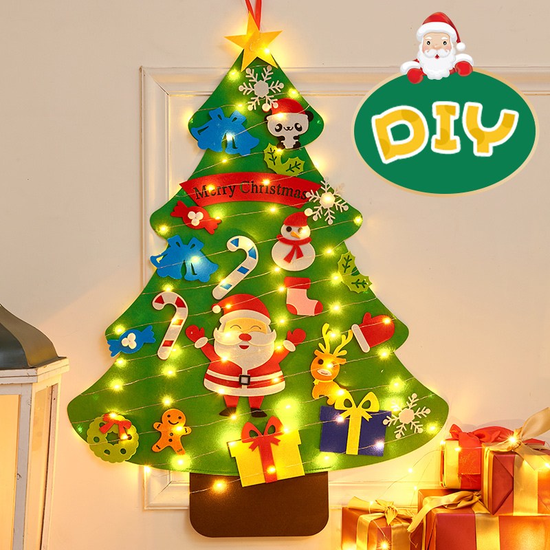 Rakumin DIY 크리스마스트리 벽트리 무드등 장식 크리스마스 소품 4,100원