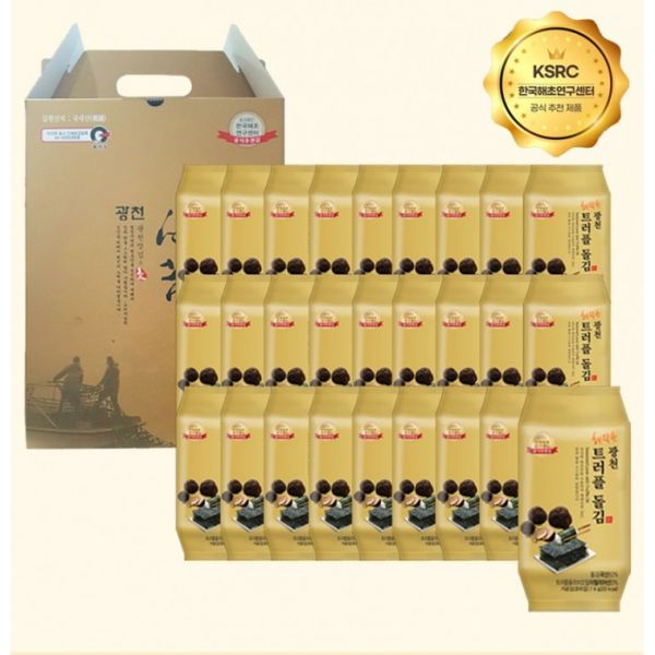 2026 명절 광천김선물세트 트러플돌김 도시락김 27봉 손잡이선물세트 선물용김추천 식탁김 조미김 24,380원