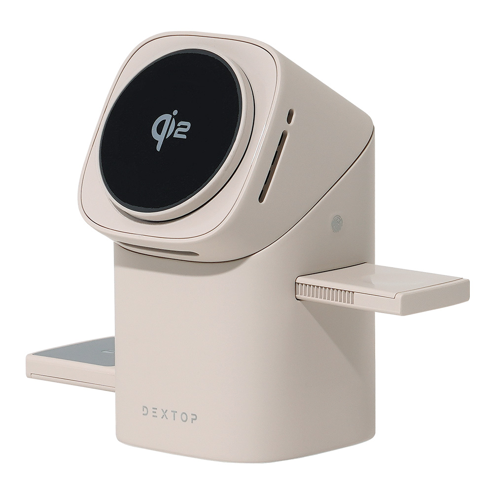 DEXTOP 덱스탑 올인원 무선충전기 오토스윙 Qi2 3in1 모든 스마트기기 완벽호환, 1개, 베이지 54,100원