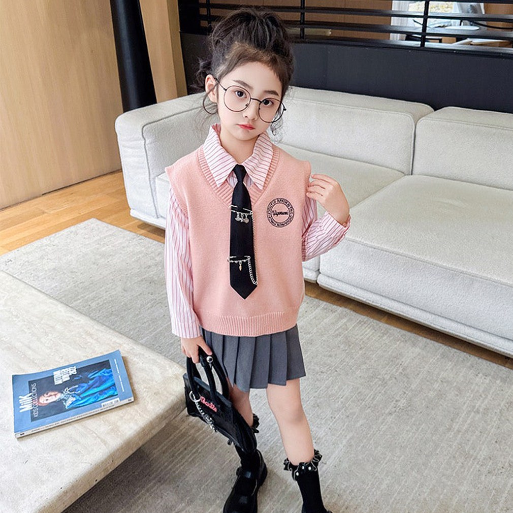 슈슈아리 피치 톡톡 스쿨룩 4종세트 주니어 아동복 여아 초등학생 7세 베스트 셔츠 스커트 입학식룩 46,500원